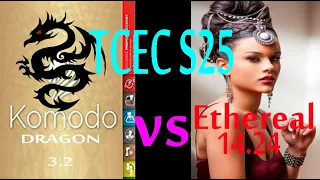 TCEC S25 Premier League: KomodoDragon Vs Ethereal & The 2 Blunders Game In One Move!