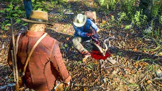 The most dishonorable thing you can do to the guy caught in a bear trap | RDR2