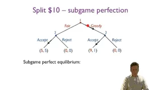 Extensive form games and subgame perfection