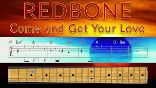 Come and Get Your Love - Redbone - Guitar TAB Playalong