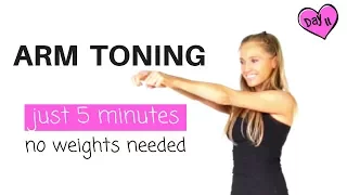 ARM 💪🏽  EXERCISES FOR 💃 WOMEN - 5 MINUTE ARM TONING  WORKOUT  -and find out how to lose arm fat