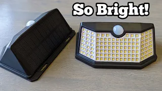 Bright Motion Activated Solar Lights! Light Up Your Yard!