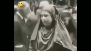 Old footage of Queen Elizabeth participating in a Druid Ritual during a Pagan festival