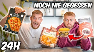 24h Dinge ESSEN die wir noch NIE gegessen haben *FAST FOOD Edition*