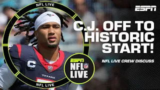 C.J. Stroud has had a HISTORIC start to his NFL career 🙌 | NFL Live