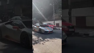 this is Lamborghini Aventador SVJ ❤️‍🔥☠️in Indian road range 🔥