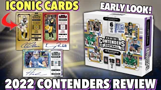 HOME OF THE ICONIC ROOKIE TICKET AUTO! 🔥 2022 Panini Contenders Football FOTL Hobby Box Review