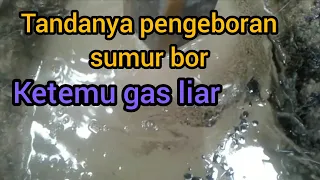 sumur bor keluar gas