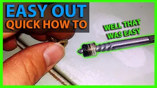How To Use an Easy Out - Remove Broken Off Bolt or Pipe Threads With a Spiral Screw Extractor