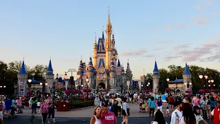 Magic Kingdom 2023 Evening Walkthrough Tour in 4K | Walt Disney World Orlando Florida February 2023