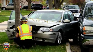 Car vs. tree in Sheboygan on May 13, 2017