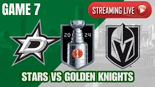 Vegas Golden Knights vs Dallas Stars Game 7 LIVE | Stanley Cup Playoffs 2024 | NHL STREAM PxP