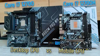 Процессор для ноутбука Core i7 12700H против десктопного i7 12700🔥 Жаркая битва, сложный выбор 🔥