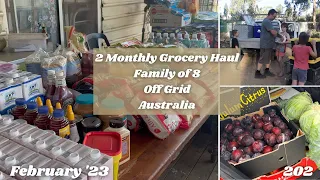 Two Monthly Grocery Haul | Costo, Aldi, F&V, etc, Large Family - $2360 | Off Grid Australia 202
