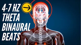 DEEP THETA BINAURAL HYPNOSIS 4-7 Hz FOR HEALING [Listen for at least 3 minutes]
