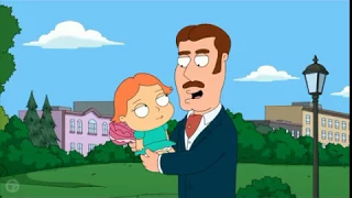 Time Travel in Family Guy - Stewie meets Lois as a toddler
