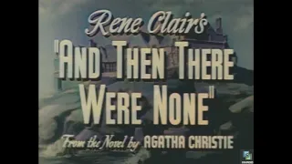 And Then There Were None 1945 Colorized, Agatha Christie, Mystery