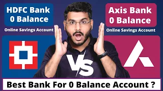 Axis Bank Vs HDFC Bank Online Savings Account
