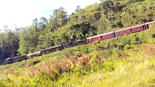 The Beauty of a Mountain Train's Descent