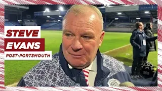 Steve Evans' reaction | Portsmouth 3-0 Stevenage