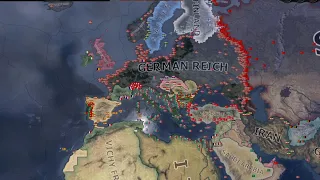 WW2 if Germany was Overpowered - HOI4 Timelapse