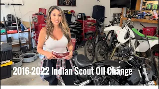 2016-2022 Indian Scout Oil Change