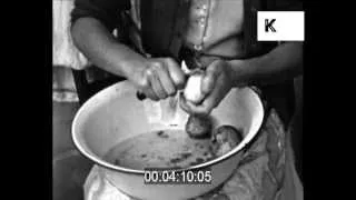 Early 1950s home movies - housewife doing chores, housework