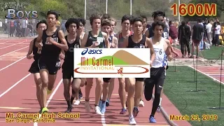 2019 TF - Mt Carmel - 1600 (Boys, Heat 1 [of 2])