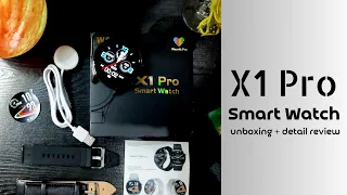 X1 Pro Smart Watch ⌚ unboxing + detail review | W & O X1 Pro Smart Watch (Wearfit Pro)