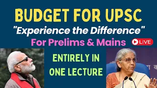 Don’t Just Study Budget : Learn to Use It in Prelims & Mains | Feel the Difference with Satyam Jain