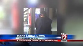 Burglars steal narcotics from drug store