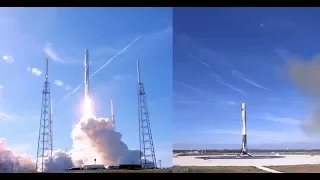 SpaceX Falcon 9 CRS-13 Launch and First Stage Landing, 15 December