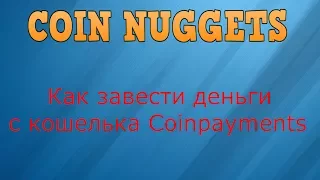 Coin Nuggets  Как завести деньги с кошелька Coinpayments