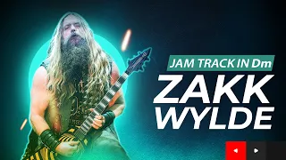 Zakk Wylde Style Slow Minor Ballad Guitar Backing Track in Dm for Soloing and Jamming