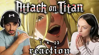 Attack on Titan Episode 23 REACTION! | 1x23