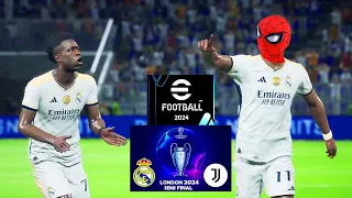eFootball 2024 PC | Real Madrid vs Juventus | UEFA Champions League Semi Final | Phil Gaming OP