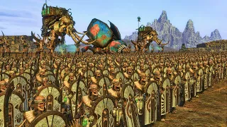 Tomb Kings Vs Greenskins | 18,000 Unit cinematic Battle | Total War Warhammer 2