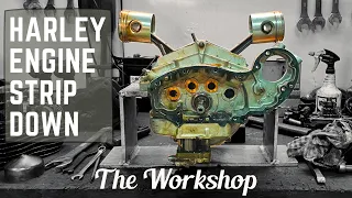 Harley Davidson WLC 45ci engine strip down / ep132