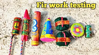 Fir work Testing 2019 | some new cracker testing | Different types of crackers| Diwali stash testing