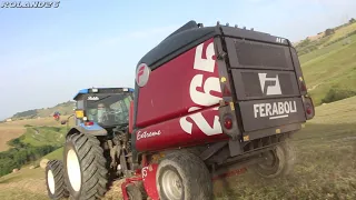 New Holland TM125 + Feraboli Extreme 265 HT  -Pressatura Fieno-