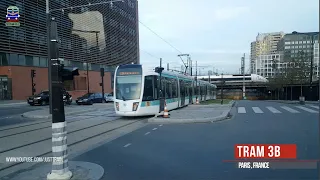 Ligne 3b du tramway d'île de France in Paris ,France