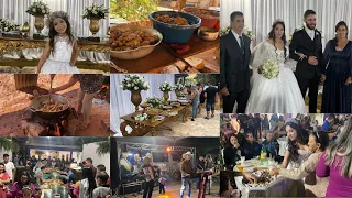 CASAMENTO NO INTERIOR DE MINAS GERAIS, MUITA FARTURA E COMIDA GOSTOSA.