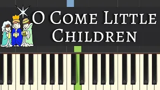 Easy Piano Tutorial: O Come Little Children, with free sheet music