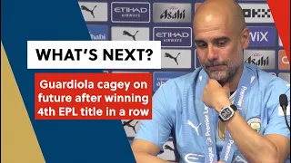 'So what's next' - Guardiola cagey on future after winning historic 4th EPL title in a row | Soccer