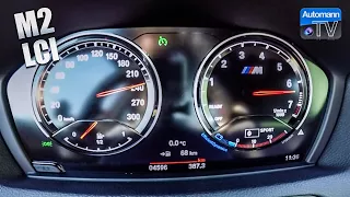 2018 BMW M2 LCI - 0-240 km/h acceleration (60FPS)