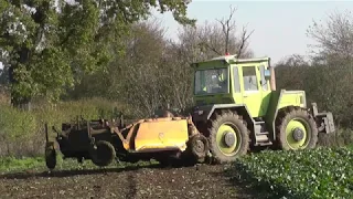 Rübenroden 2019 mit MB - Trac 1400 Turbo u. Fendt 718 Vario Teil 1.