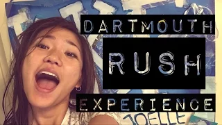 MY RUSH EXPERIENCE at Dartmouth | JustJoelle1