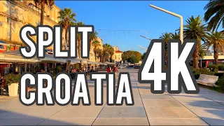 Split 4K Walking Tour Croatia, Split 4K Hrvatska, Сплит 4К Хорватия.