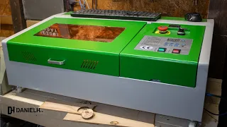 K40 40W co2 laser engraver unboxing and test