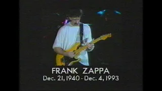 Frank Zappa - USA News Reports of Frank Zappa's Passing - December 1993 - From My Masters